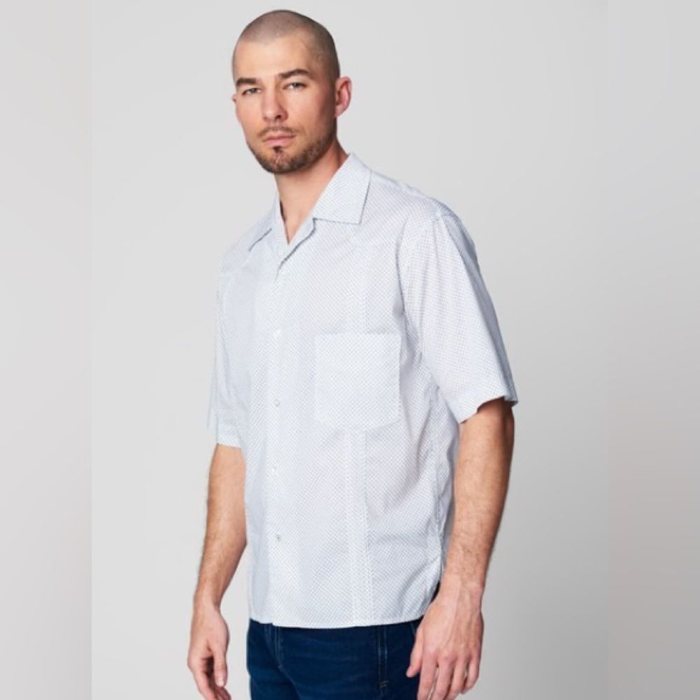 Blank NYC $78 Nordstrom Happy To See Me Short Sleeve Button Down Shirt
